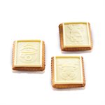 BROWN SILICONE MOULD COOKIE SNOWMAN + CUTTER IN PACK