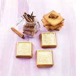 BROWN SILICONE MOULD COOKIE SNOWMAN + CUTTER IN PACK