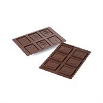 BROWN SILICONE MOULD COOKIE SNOWMAN + CUTTER IN PACK