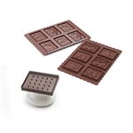 BROWN SILICONE MOULD COOKIE GNAM GNAM+ CUTTER IN PACK