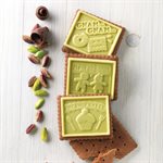 BROWN SILICONE MOULD COOKIE GNAM GNAM+ CUTTER IN PACK