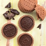 BROWN SILICONE MOULD COOKIE DOLCE VITA + CUTTER IN PACK