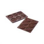 BROWN SILICONE MOULD COOKIE DOLCE VITA + CUTTER IN PACK