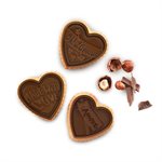 BROWN SILICONE MOULD COOKIE LOVE + CUTTER IN PACK