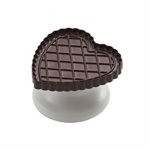 BROWN SILICONE MOULD COOKIE LOVE + CUTTER IN PACK