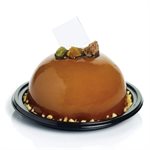 "SINGLE PORTION TRAY 78 MM ROUND, BLACK"
