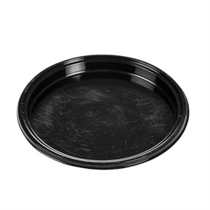 "SINGLE PORTION TRAY 100 MM ROUND, BLACK"