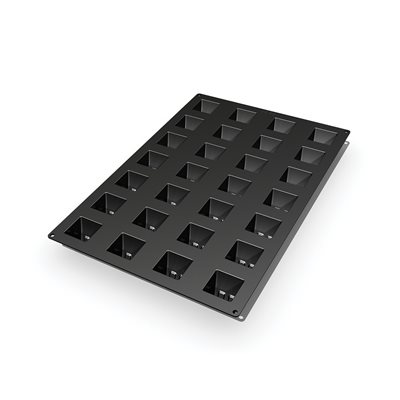 60X40 N. 28 GRUSTELLO BLACK SILICONE MOULD NAKED MM 52X52 MM H 60,7 MM