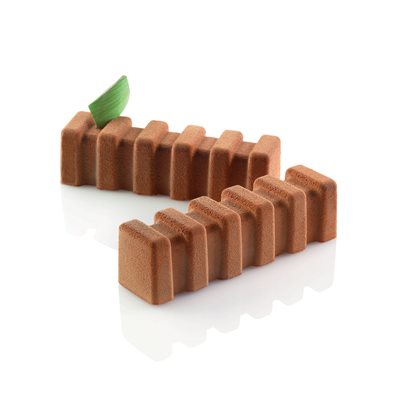 60X40 N. 24 UP&DOWN BLACK SILICONE MOULD NAKED MM 117 X 31,8 MM H 32,7 MM