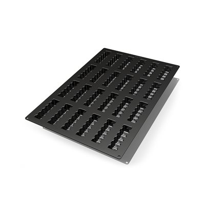 60X40 N. 24 UP&DOWN BLACK SILICONE MOULD NAKED MM 117 X 31,8 MM H 32,7 MM