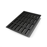 60X40 N. 24 UP&DOWN BLACK SILICONE MOULD NAKED MM 117 X 31,8 MM H 32,7 MM