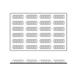 60X40 N. 24 SURF BLACK SILICONE MOULD NAKED MM 120 X 20,5 MM H 36 MM