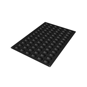 60X40 N. 78 MID MADELEINE BLACK SILICONE MOULD NAKED MM 46,5X33 MM H 14,5 MM