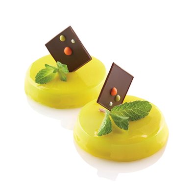 60X40 N. 35 BLACK FLORENTINS SILICONE MOULD NAKED ¯60 MM H 12 MM