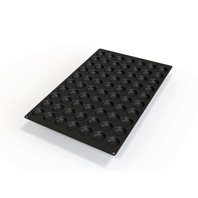 60X40 N. 70 BLACK FLORENTINES SILICONE MOULD NAKED ¯ 45 MM H 10 MM