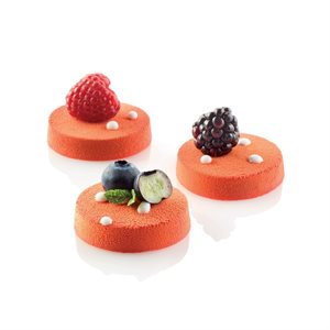 60X40 N. 70 BLACK FLORENTINES SILICONE MOULD NAKED ¯ 45 MM H 10 MM