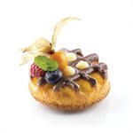 60X40 N. 18 BLACK WAFFEL SILICONE MOULD NAKED ¯90 MM H 24 MM