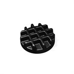 60X40 N. 18 BLACK WAFFEL SILICONE MOULD NAKED ¯90 MM H 24 MM