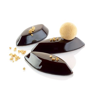 60X40 N. 30 BLACK BOAT SILICONE MOULDNAKED 105X45 MM H 15 MM