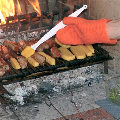 BLACK ZEUS SILICONE GLOVE W / INSTRUCTIONS LEAFLET