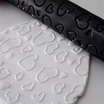 BLACK ROLLING PIN ¯42X400 MM HEARTS IN PACK