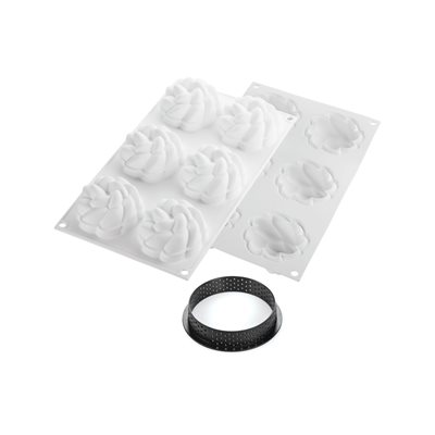 KIT TARTE RING FLEUR ÿ80 MM