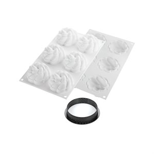 KIT TARTE RING FLEUR ÿ80 MM