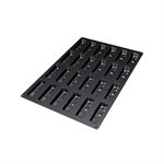 SQ039 - SILICONE MOULD 24 TETRIS MM 120X36 MM H 28 MM