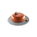 SILVER CAKE CARDBOARD DRUMS ROUND 35 CM
