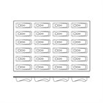 SQ042 - SILICONE MOULD 24 DELICE MM 119X36 MM H 34 MM