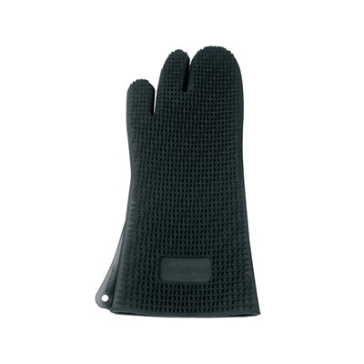 BLACK LONG SILICONE GLOVE WITH TAG