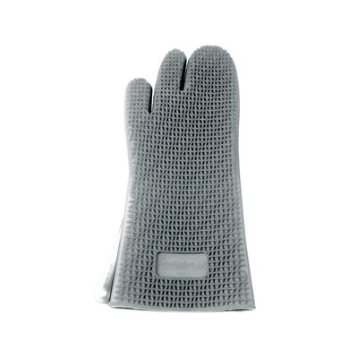 GREY LONG GLOVE WITH TAG