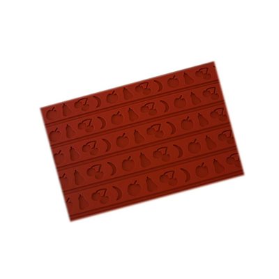 RELIEF SILICONE MOULD MATS FRUITS H 30 MM IN THIN NYLON