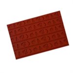 RELIEF SILICONE MOULD MATS FRUITS H 30 MM IN THIN NYLON