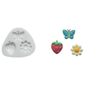 SLK180 BUTTERFLY FLOWER STRAWBERRY