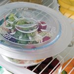 TRANSPARENT UFO SILICONE LID ¯ 255 MM IN CARTON TIE