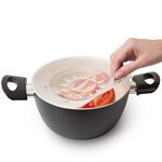TRANSPARENT UFO SILICONE LID ¯ 340 MM INCARTON TIE