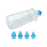 TRANSPARENT DECORATIVE PEN WITH 5 DIFFERENT NOZZLE