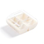 PACK FOR 6 MACARONS WHITE, 90 PC