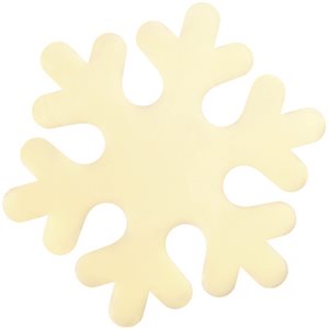 Snowflakes white choc 4.2x4.8 cm