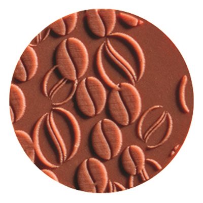 Rounds milk choc embossed Café ø 2.5 cm