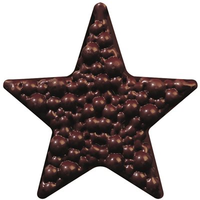 Stars dark choc Bulles 6.3x6.4 cm