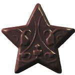 Stars dark choc Arabesques 3.45x3.6 cm