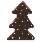 Tree without trunk dark choc 4 designs 2.7x3.5 cm