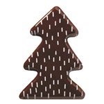 Tree without trunk dark choc 4 designs 2.7x3.5 cm