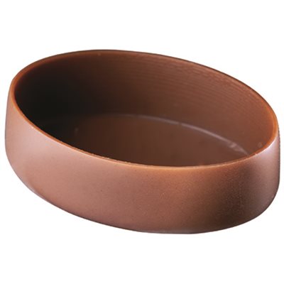 Coques oval milk choc 3.4 cm H. 1.2 cm