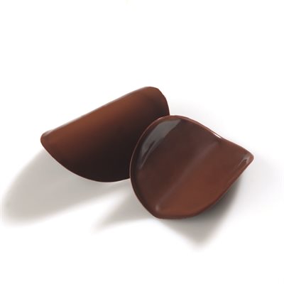 Curved rounds dark choc ø 5 cm