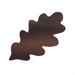 Curved oak leaves dark choc 3 designs