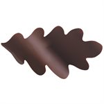 Curved oak leaves dark choc 3 designs