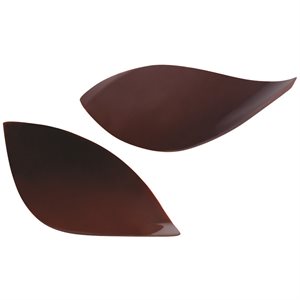 Curved petals dark choc 5x2.2 cm